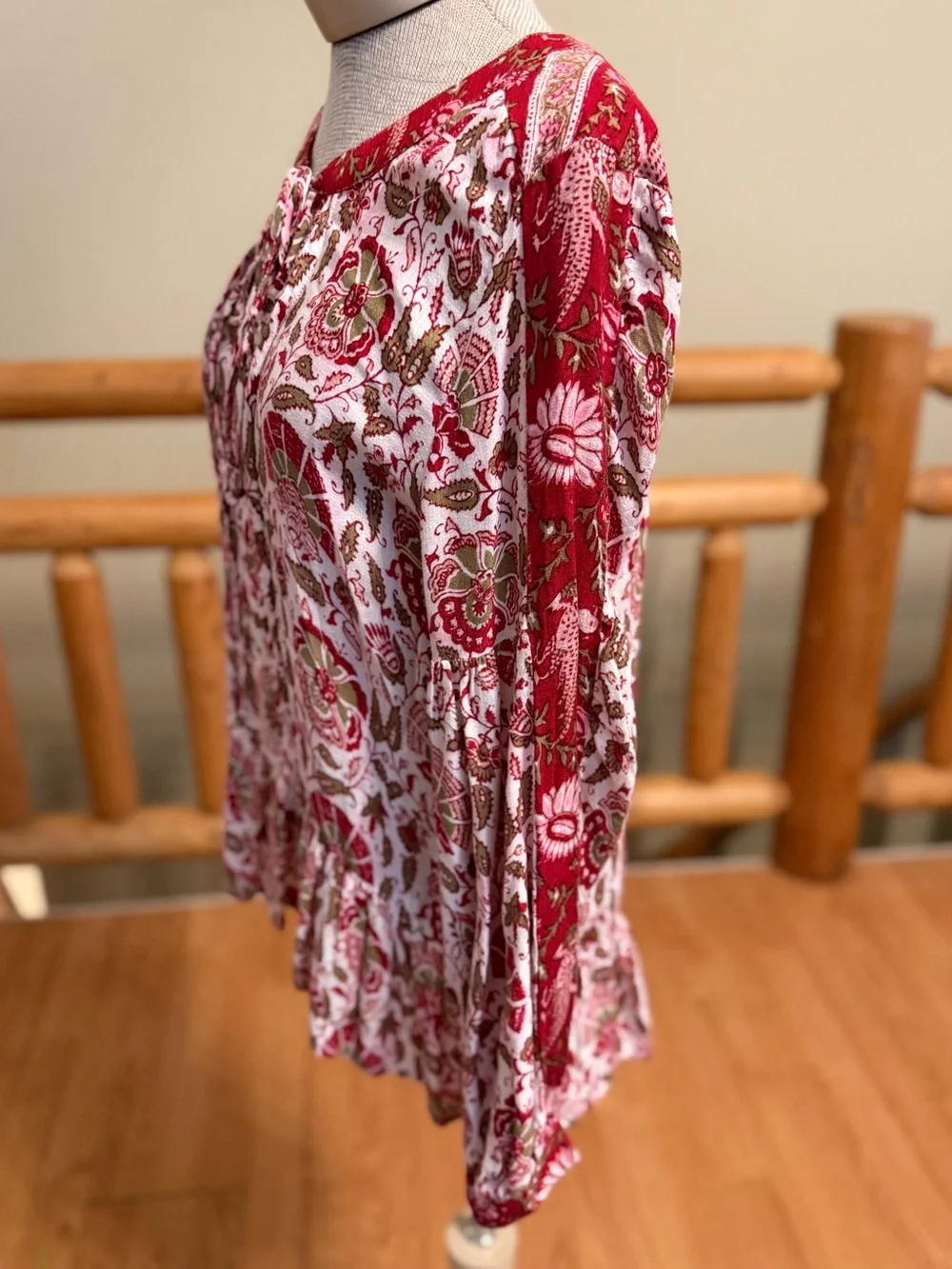 Lucky Brand Boho Floral Blouse | Size Small - Picture 4 of 7